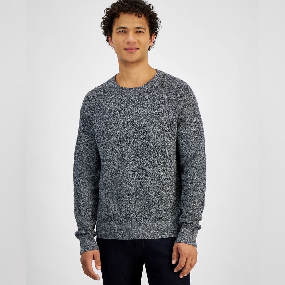 Michael Kors Modern-Fit Textured Mouline Sweater